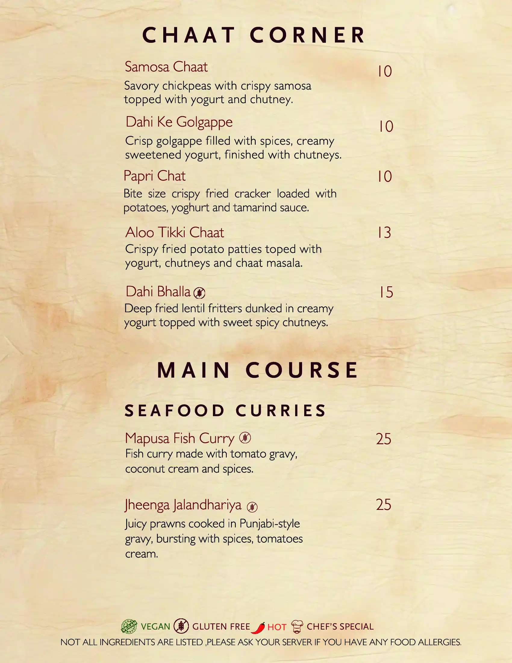 menu image